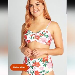 ModCloth Santa Barbara Saturdays Bikini Set Top & Bottom Size Medium Floral